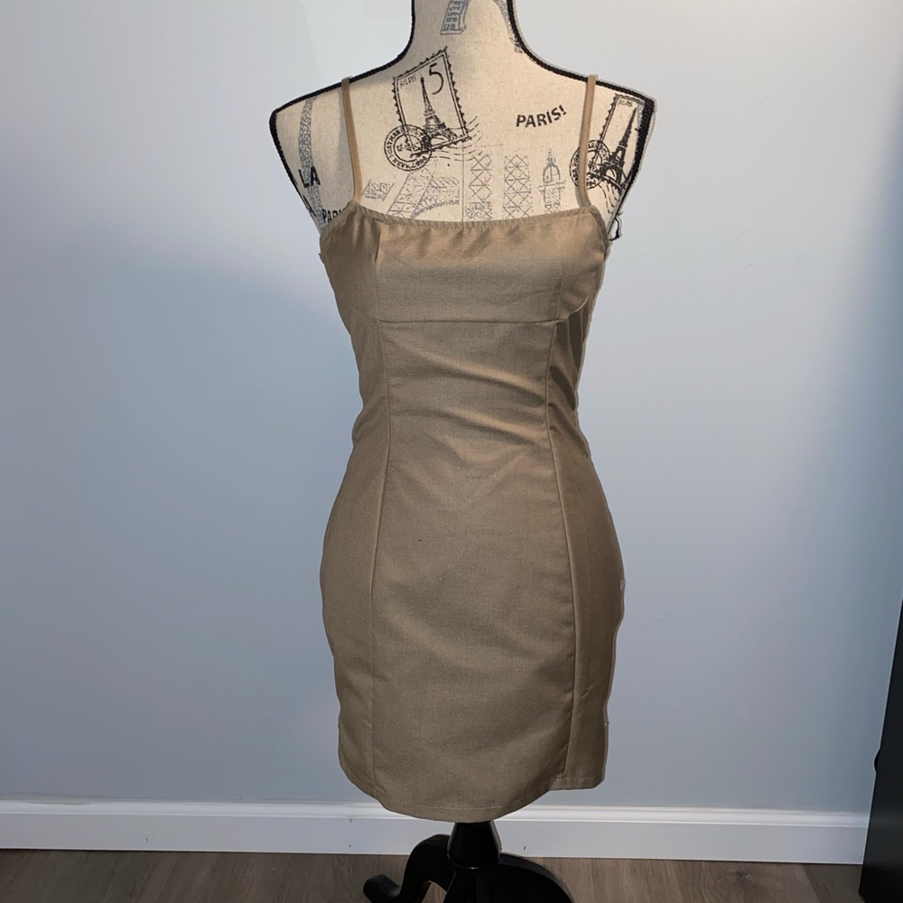 Tan Bodycon Dress
